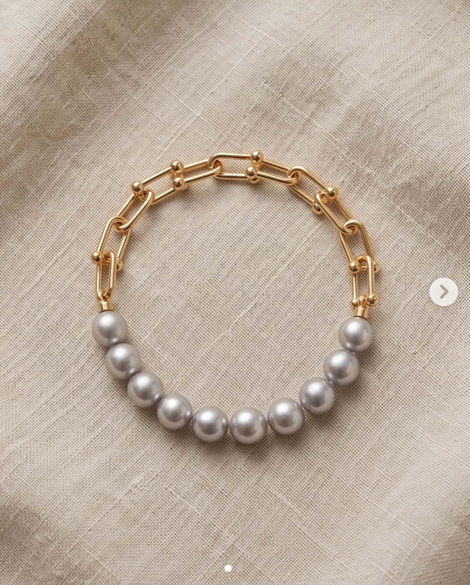 Madama Akoya Pearl Bracelet – Gold plated S925 silver