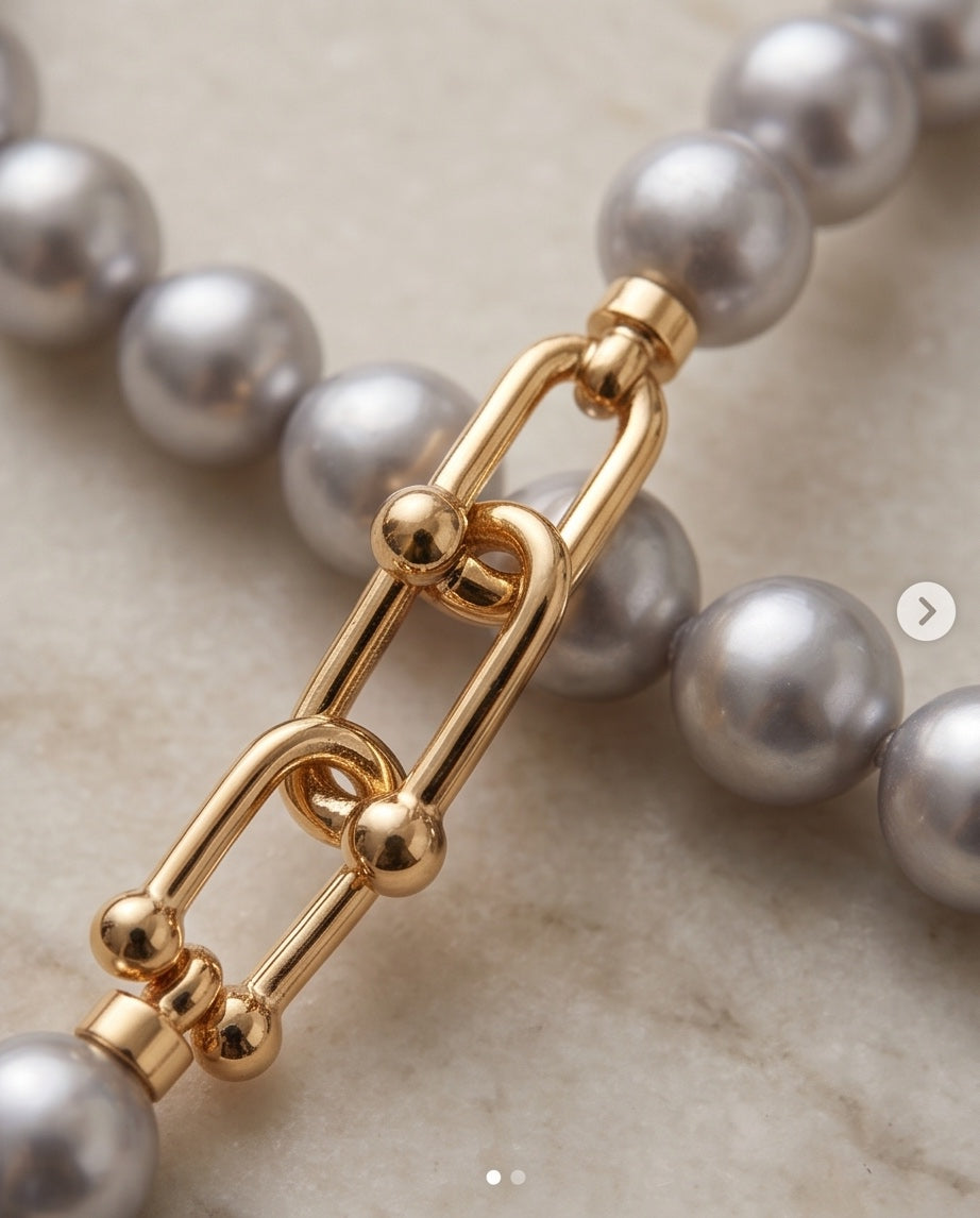 Madama Akoya Pearl Bracelet – Gold plated S925 silver