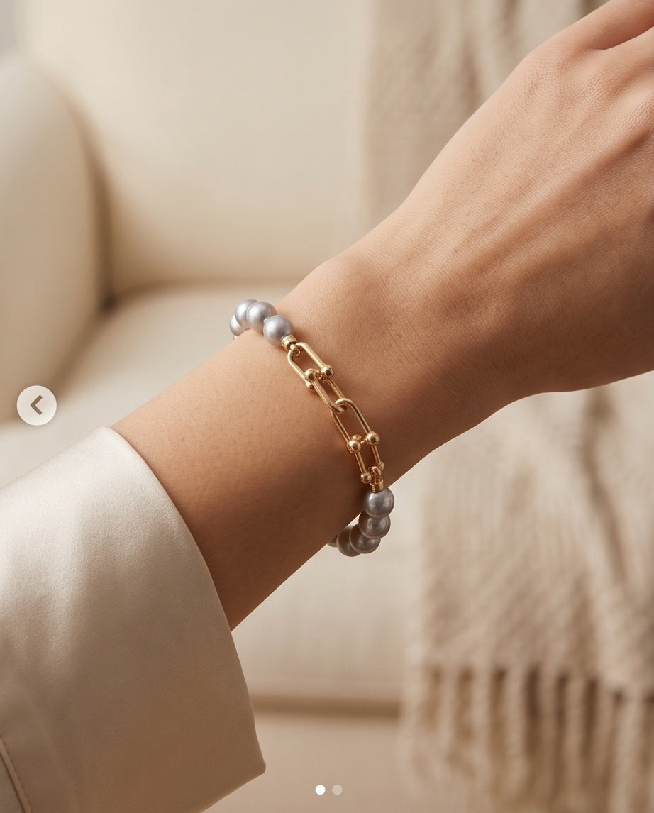 Madama Akoya Pearl Bracelet – Gold plated S925 silver